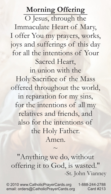 Catholic Prayer Cards St Therese of Lisieux St. Joseph Our Lady of Guadalupe Sacred Heart of Jesus John Paul the Great Support Missionary work